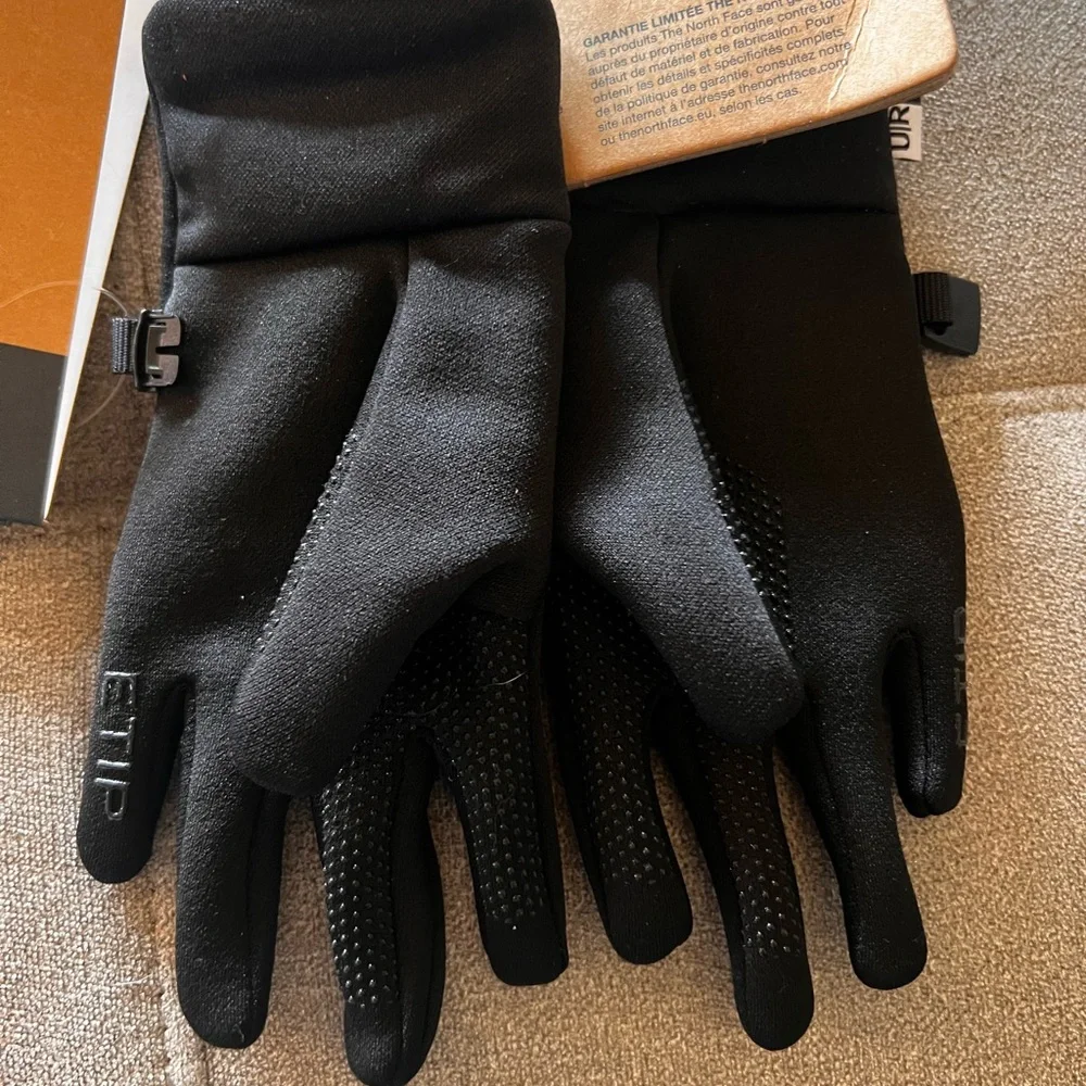 The North Face Kids Black Recycled Etip Gloves